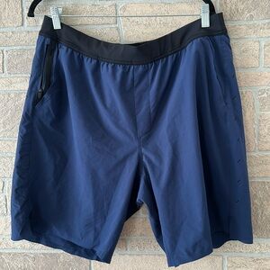 Ten thousand Interval Lined Training Short - 9” in Navy Blue Huckberry XXL